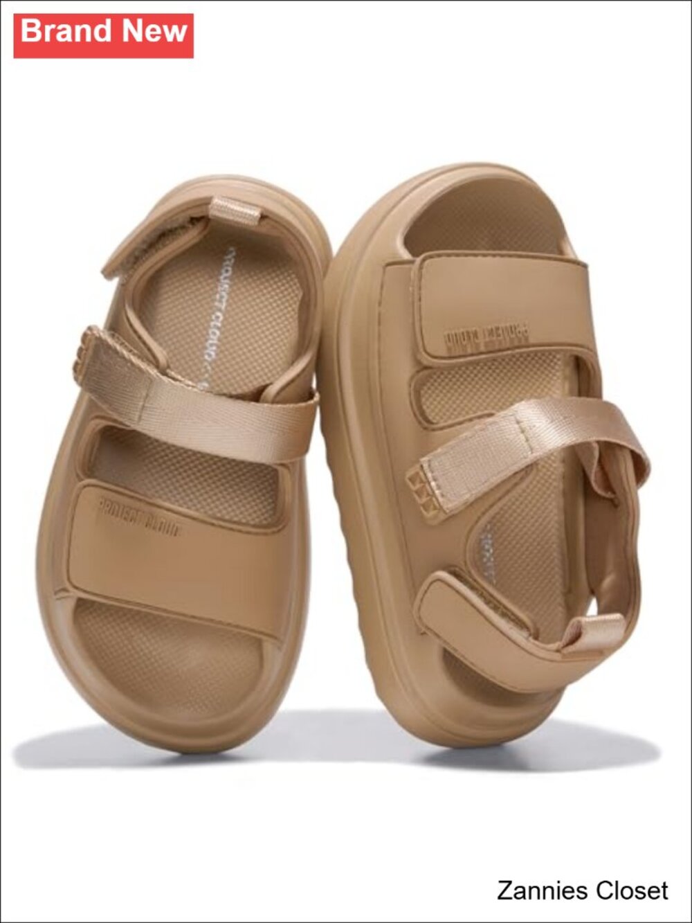 โจProject Cloud Girls Sandals Adjustable Straps EVA Slide Non-Slip Water